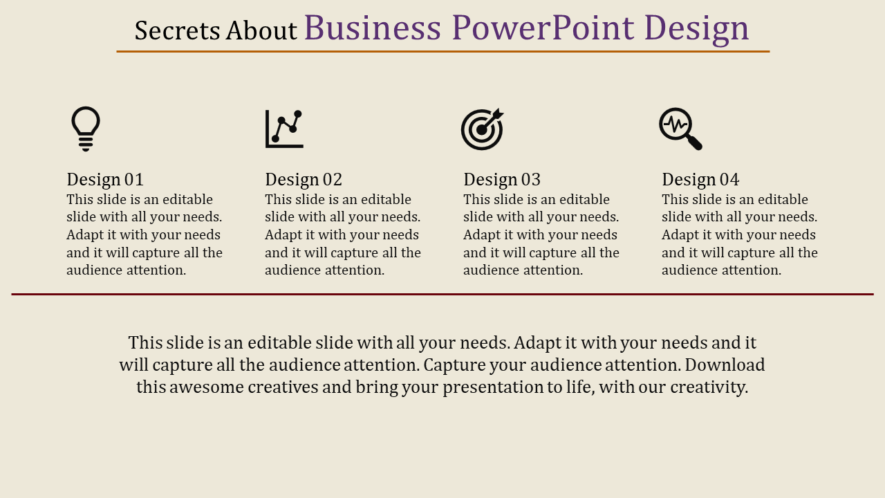 Amazing Business PowerPoint Template Design Slide 